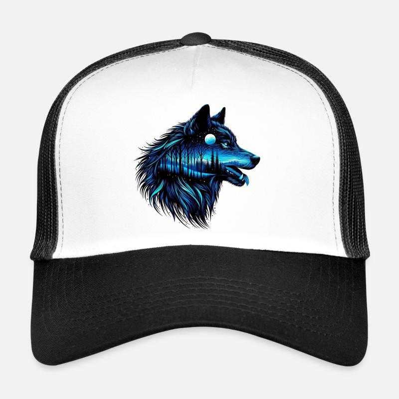Wolf - Trucker Cap - Weiß/Schwarz