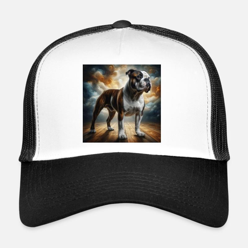 Bulldogge - Trucker Cap - Weiß/Schwarz