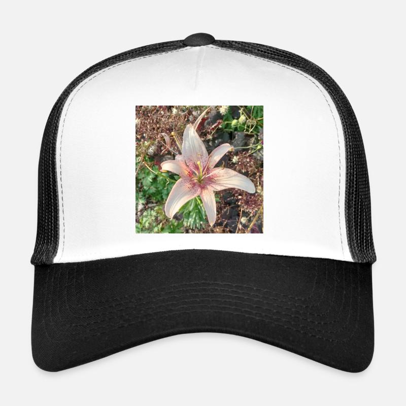 Douces fleurs de lys roses Casquette trucker 