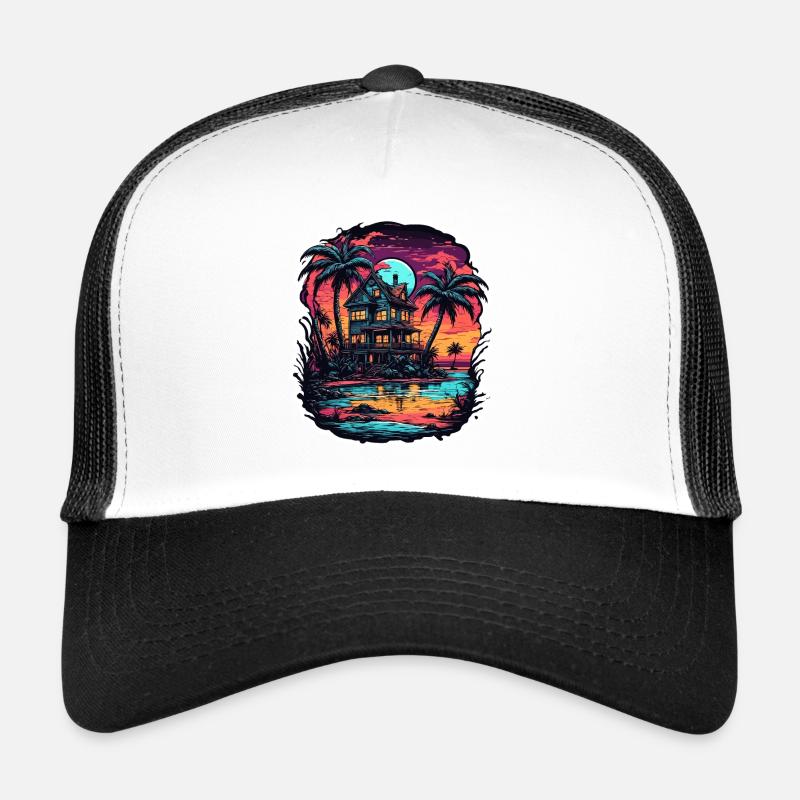 Plage / Île / Vacances / Été / Soleil / Mer Casquette trucker 