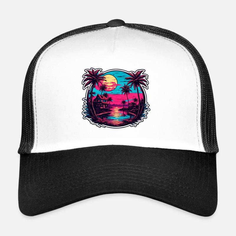 Plage / Île / Vacances / Été / Soleil / Mer Casquette trucker 