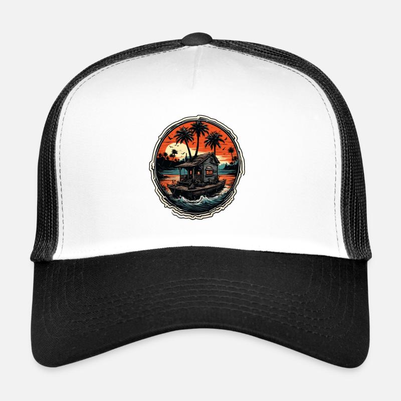 Plage / Île / Vacances / Été / Soleil / Mer Casquette trucker 