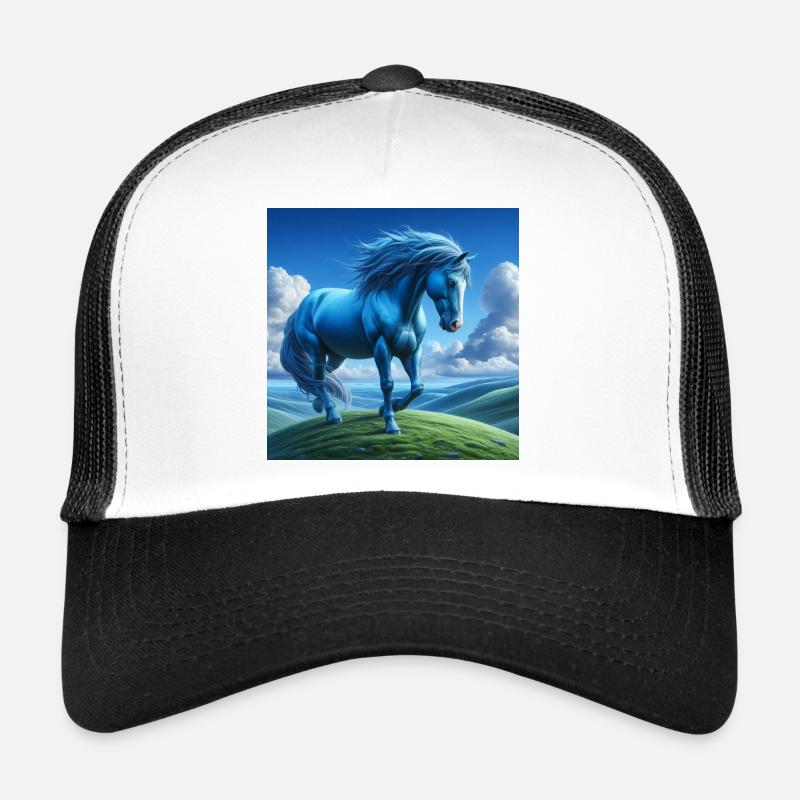 Cheval bleu Casquette trucker 