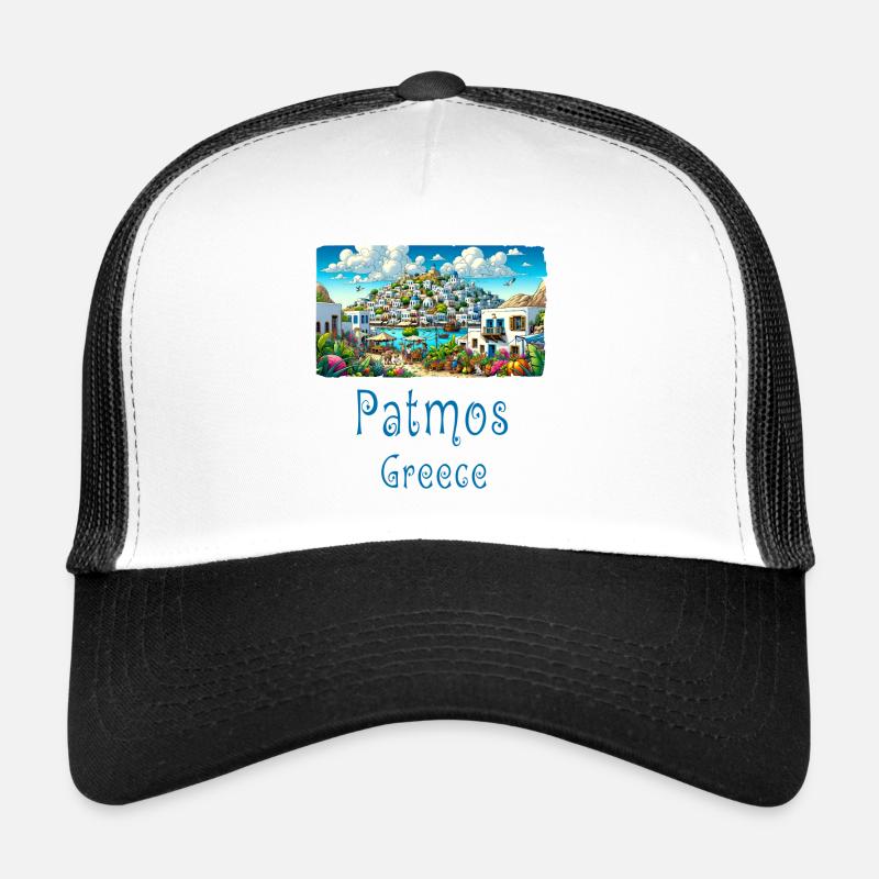 Patmos, Grèce, île de vacances, plage Casquette trucker 