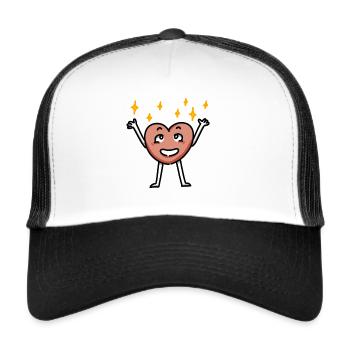Kurt #1 - Trucker Cap - white/black - Front