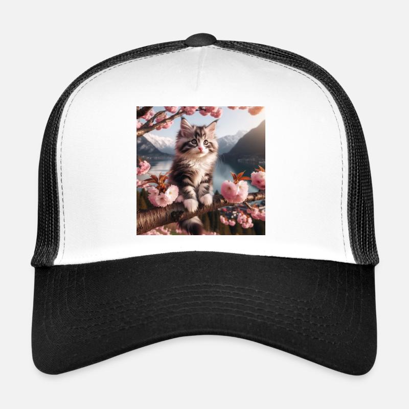 Chiot Maine Coon Chat Casquette trucker 