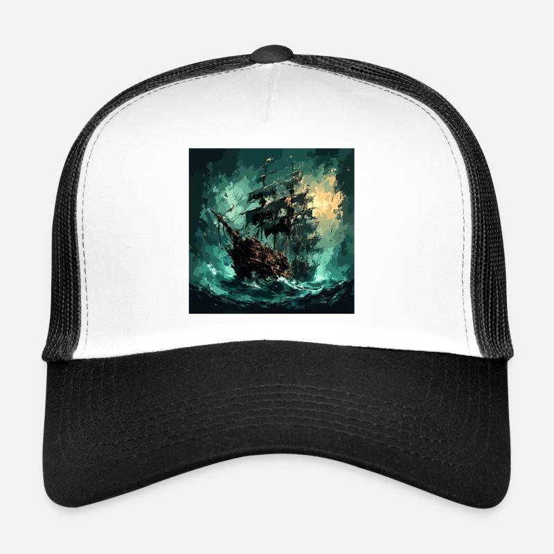 Schiff / Boot / Anker / Meer / Ocean / Kapitän Trucker Cap