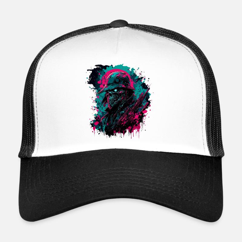 Pirate / Ahoy / Ancre / Capitaine / Crâne / Rhum Casquette trucker 