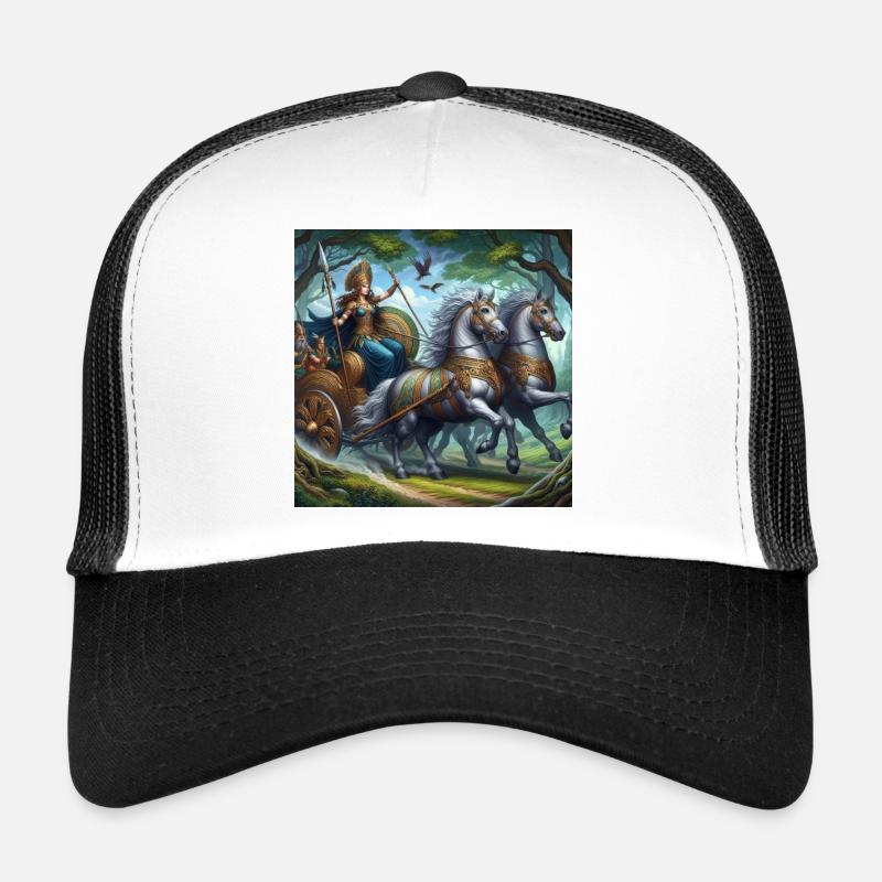 Königin Boudicca in der Schlacht Trucker Cap