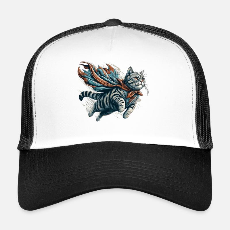 Super chat British Shorthair BKH Tabby Casquette trucker 