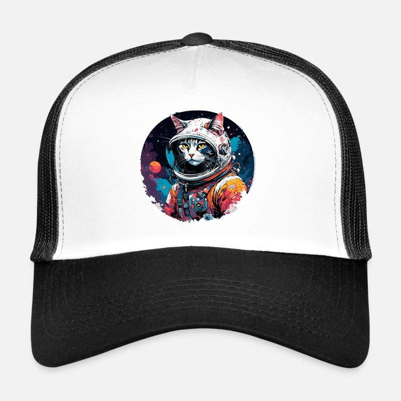 Astronaute / Espace / Animal / Chat / Vaisseau spatial Casquette trucker 