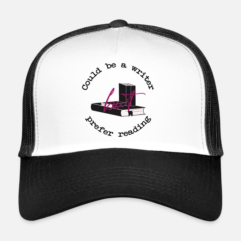 Pourrait être un écrivain - Casquette trucker  - blanc/noir