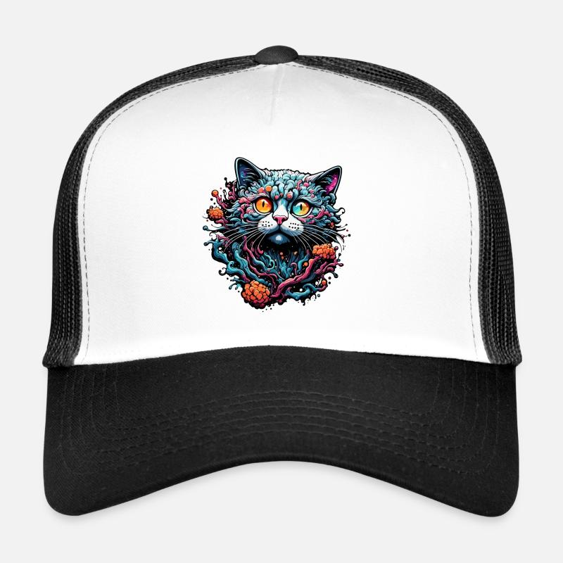 Cool Cat / Funny / Animal / Pet / Crazy Trucker Cap
