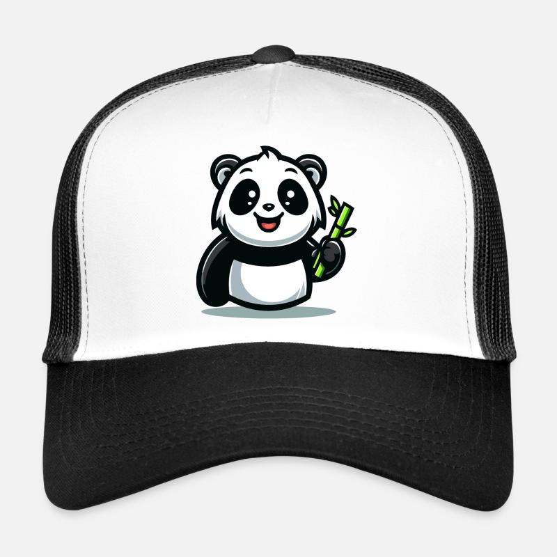 Panda-Snackzeit: Der Bambusfresser Trucker Cap