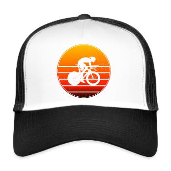 Road Cyclist Road Bike Road Cycling Road Bike - Trucker Cap - white/black - Front