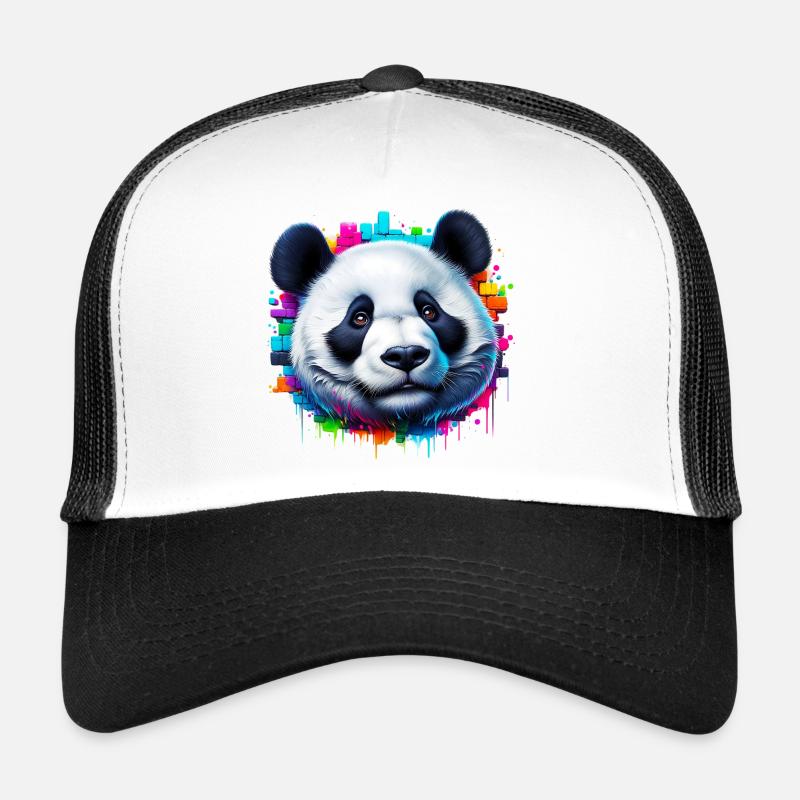Panda - Trucker Cap - Weiß/Schwarz