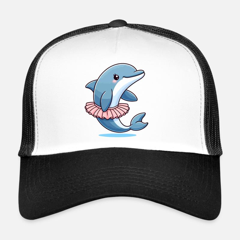 Ballett-Delfin: Anmutige Wellen Trucker Cap