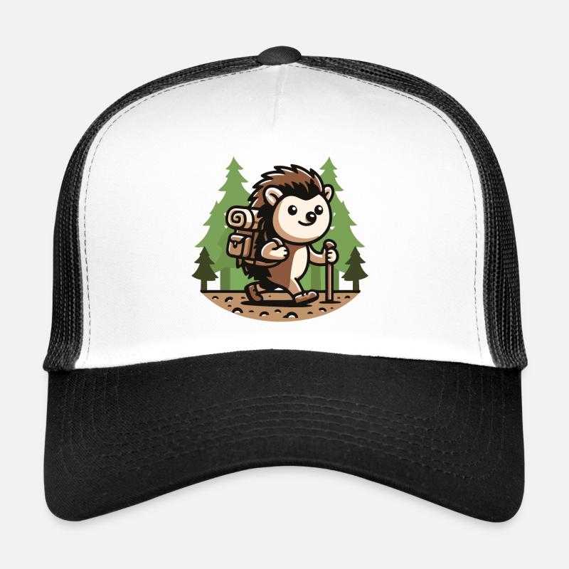 Trail Trekker : Le hérisson de randonnée Casquette trucker 