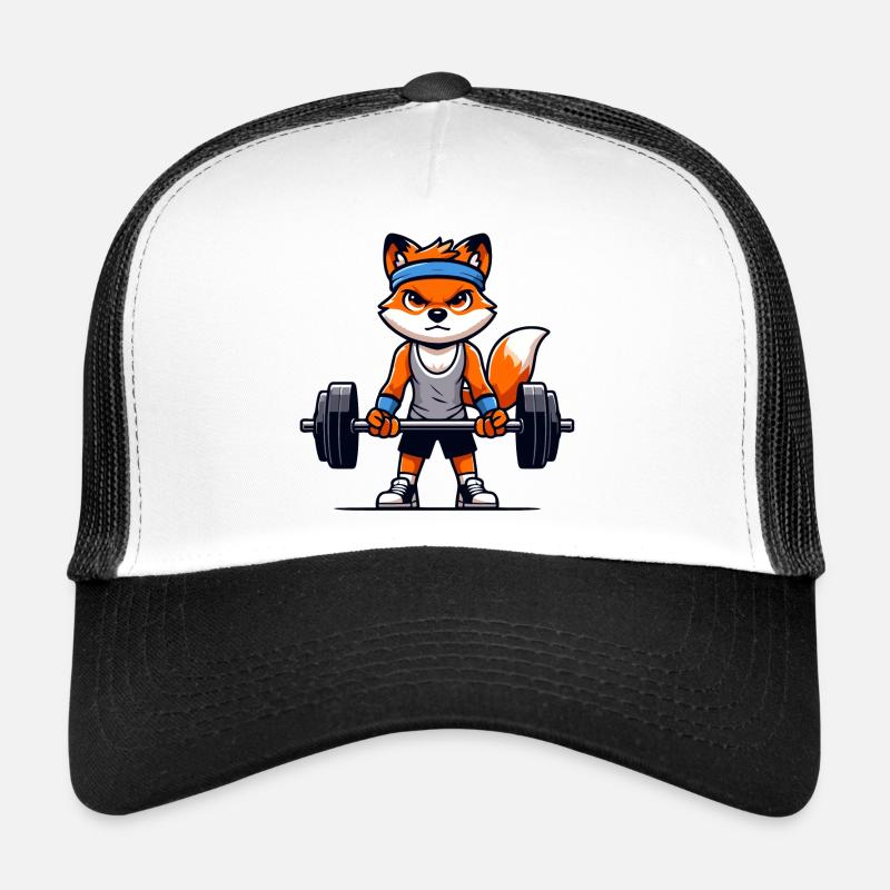 Fit Fox: Pumping Iron with Tailored Intensity Trucker Cap