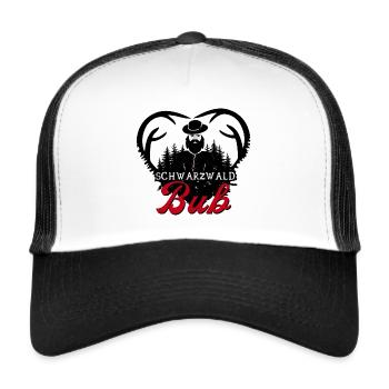 Schwarzwald Bub - Trucker Cap - Weiß/Schwarz - Vorne