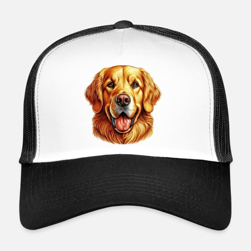 Golden Retriever Labrador Dog Trucker Cap