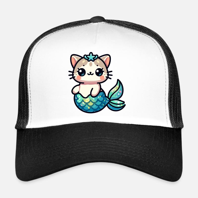 Purrmaid Sparkle : Le chaton de la mer Casquette trucker