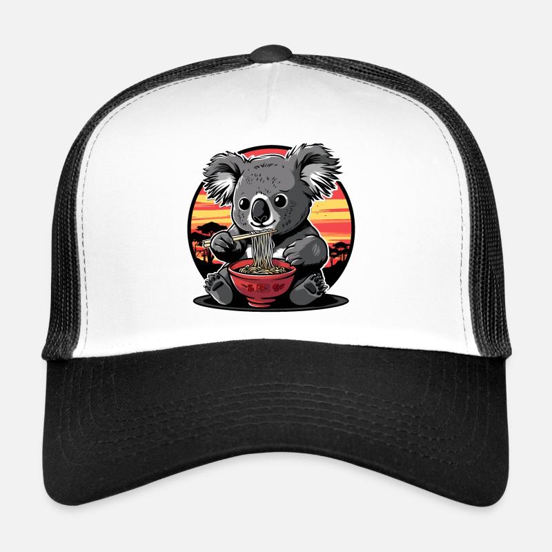 Drôle Koala Ours Ramen Nouilles Koala Ours Koala Koala Casquette trucker 