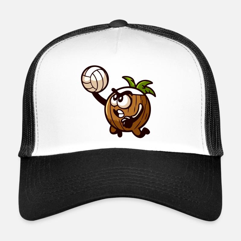 Spike the Volleyball Acorn - Trucker Cap - white/black