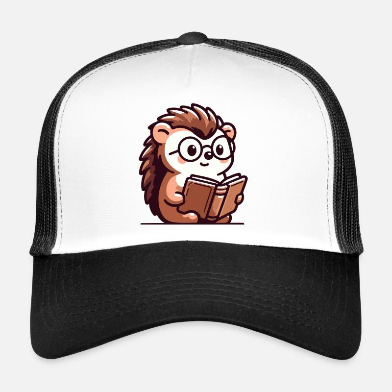 Hérisson livresque : le petit érudit Casquette trucker 