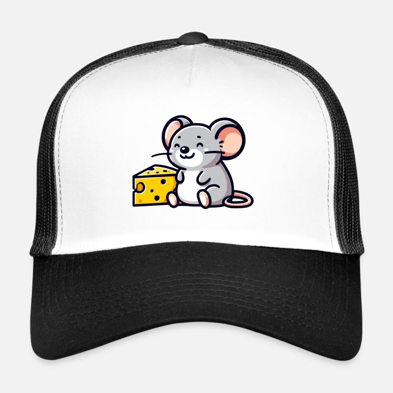 Souris amateur de fromage : l’amie du goûter Casquette trucker 
