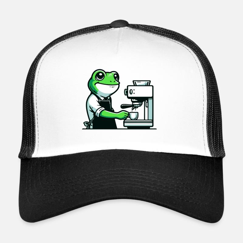 Coffee Brewin' Frog : l’expert en espresso Casquette trucker 