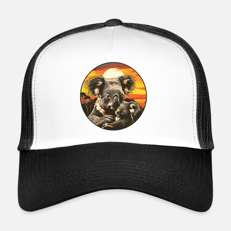 Koala Bear Dad Koala Bear Father Son Koala Bear Trucker Cap