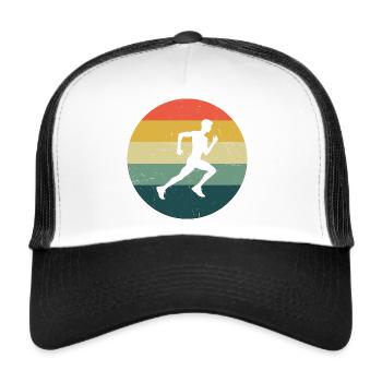 Race Jogging Cross Country Running Running - Trucker Cap - white/black - Front