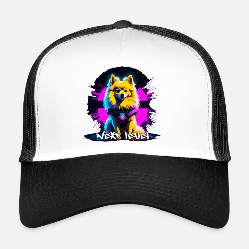 Petit Spitz Spitz Next Level Cyber Dog Cadeau Casquette trucker 