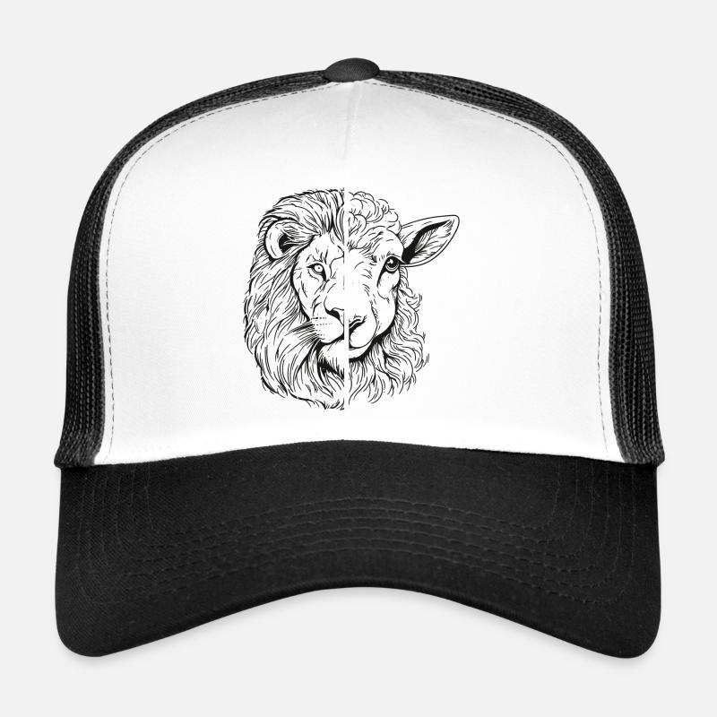 Lion et agneau Casquette trucker 