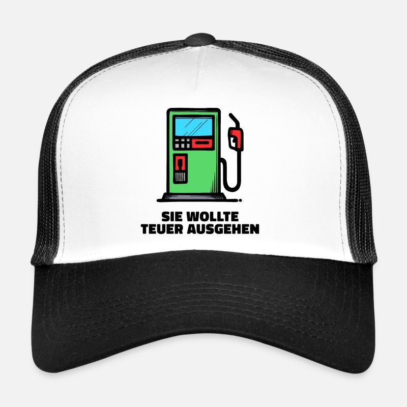 Pompe à carburant de déclaration d’essence de station-service de ravitaillement Casquette trucker 