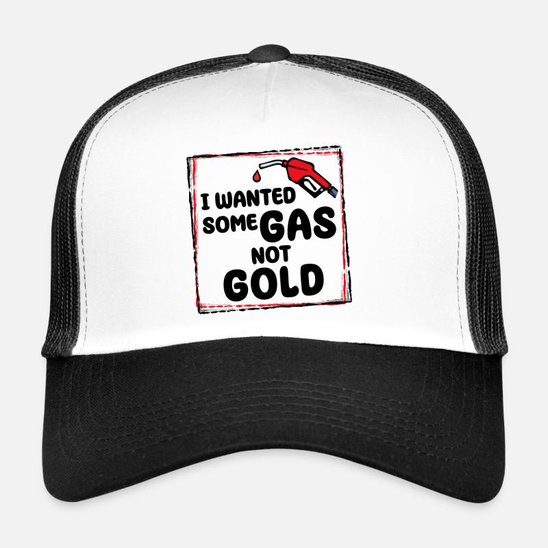 Refueling Gas Station Gasoline Pump Statement Trucker Cap