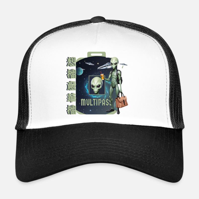 Alien Reisen - Trucker Cap - Weiß/Schwarz