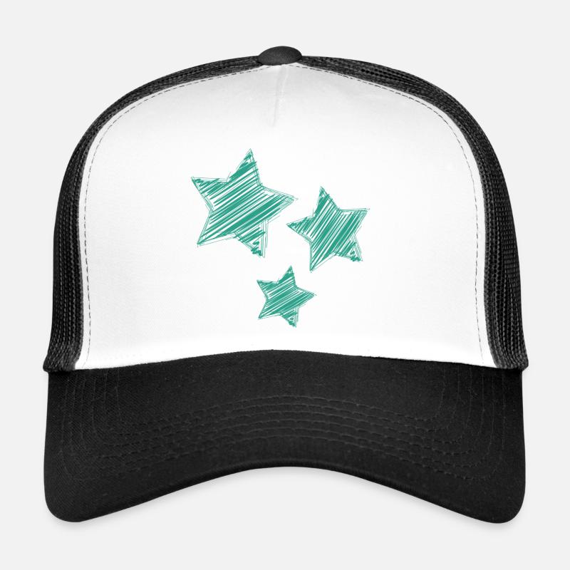 STERN. STERNE - Trucker Cap - Weiß/Schwarz