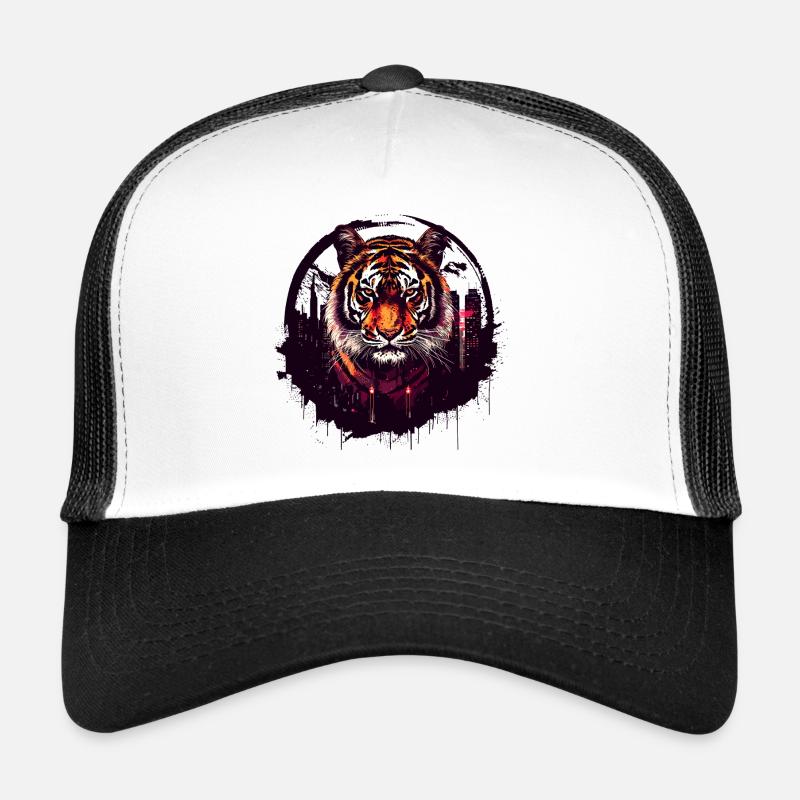 Tiger, Tiger's Head, Big Cat, Predator, Wild, Strong Trucker Cap