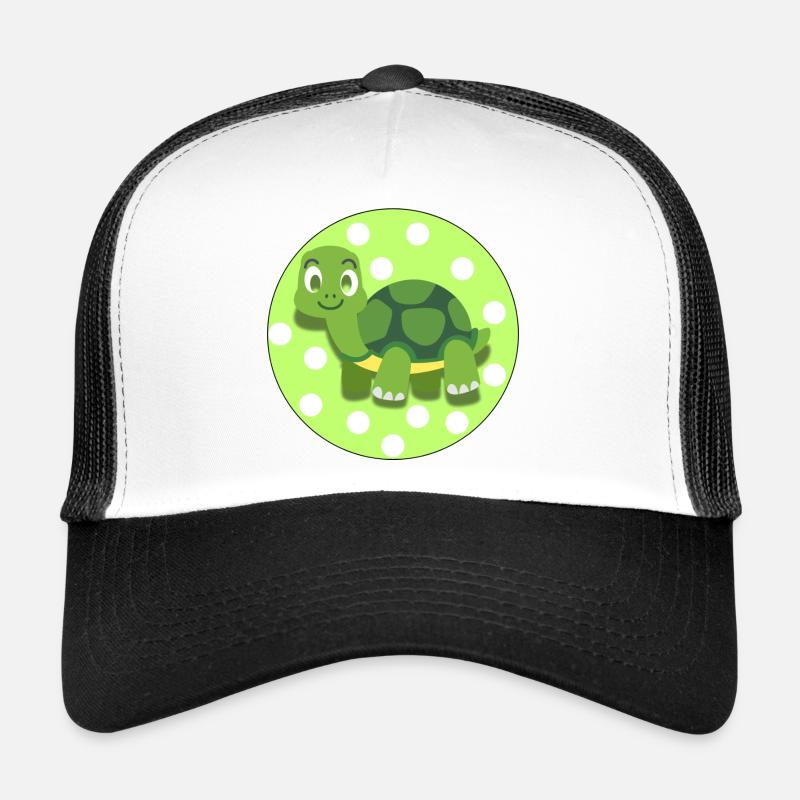 Cute Tortoise – Soft Animal Illustration Tee Trucker Cap