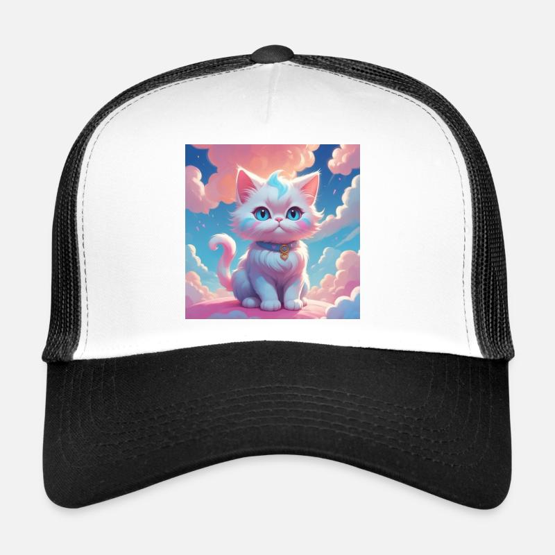 Kitten - Trucker Cap - white/black