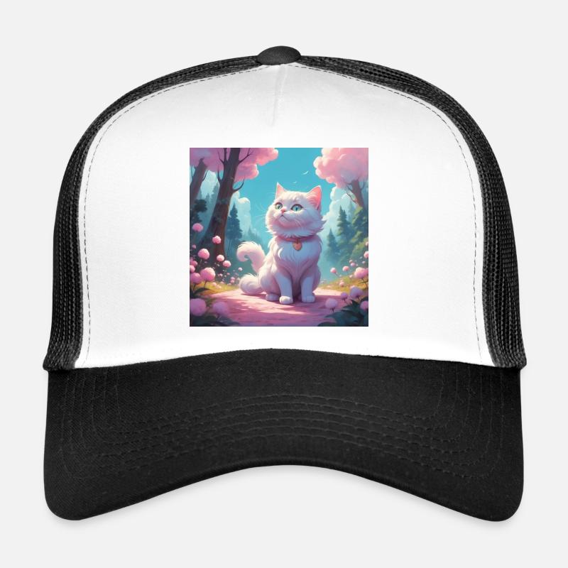 Chaton dans la forêt Casquette trucker 