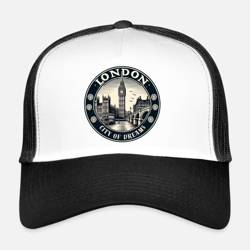 London - Trucker Cap - white/black