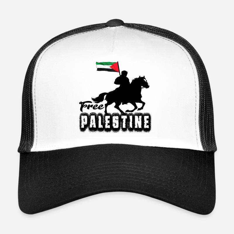Free Palestine - Trucker Cap - white/black