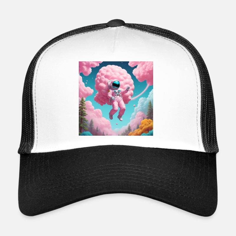 Astronaut - Trucker Cap - white/black
