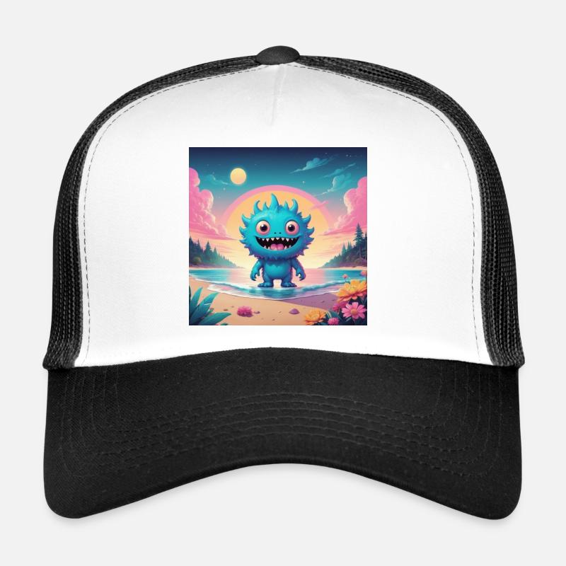 Kleines Monster im Urlaub Trucker Cap