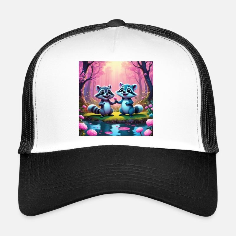 Waschbären im Märchenwald Trucker Cap