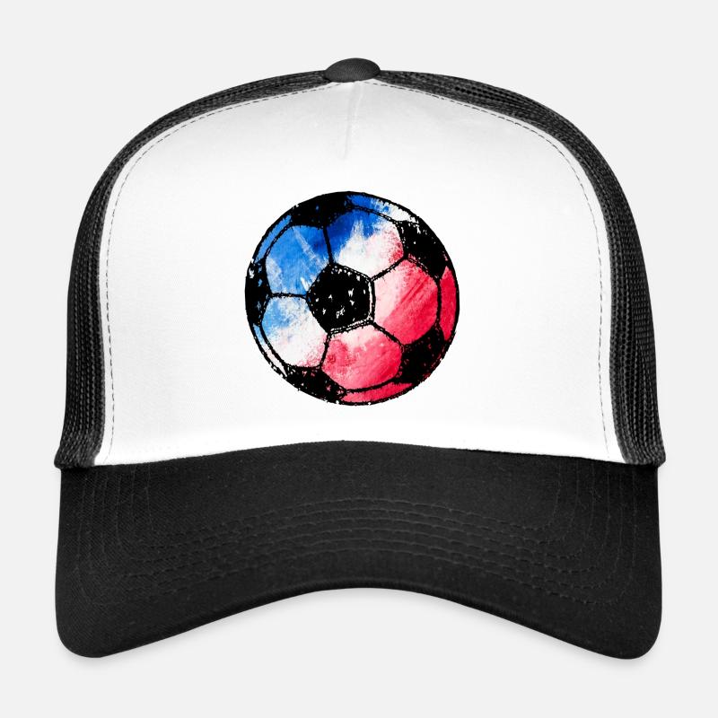 Fußball Frankreich - blau weiß rot  Trucker Cap