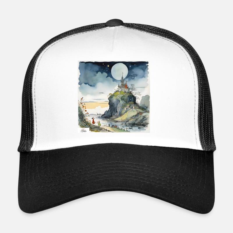 Vintage-Schloss-Traumlandschaft Trucker Cap